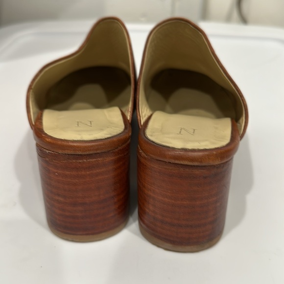 Nisolo All-Day leather upper and sole heel mule slide rust brown size 6.5 - Picture 8 of 10